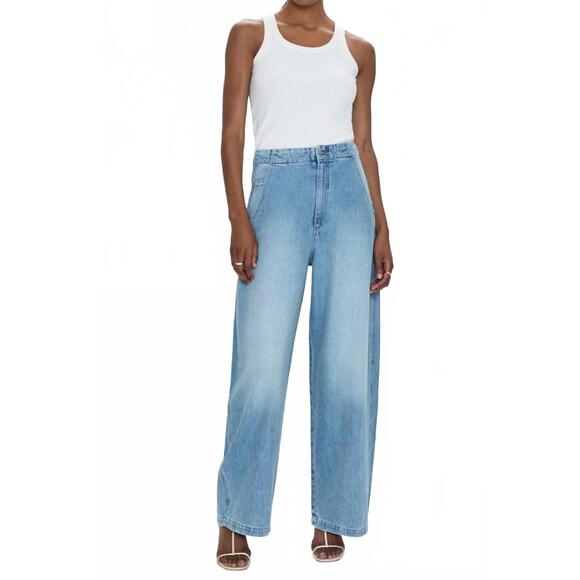 PISTOLA Denim - NEW PISTOLA lottie high rise relaxed bowed leg jean in qualifier